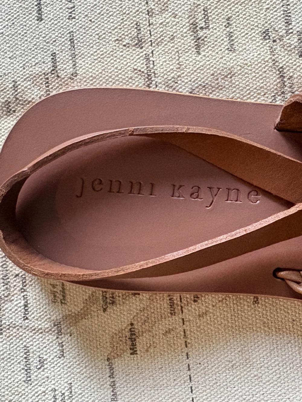 Jenni Kayne Leather Mila Sandal Size 40/9 (9.5) Saddle - Picture 8 of 14